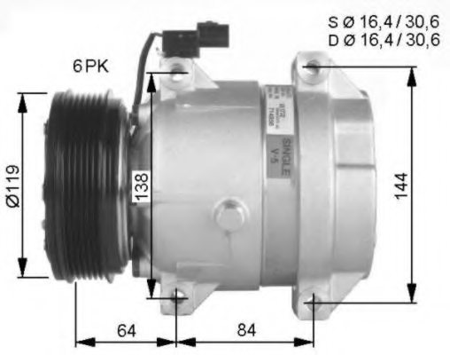 NRF 32483G Compressor, air conditioning